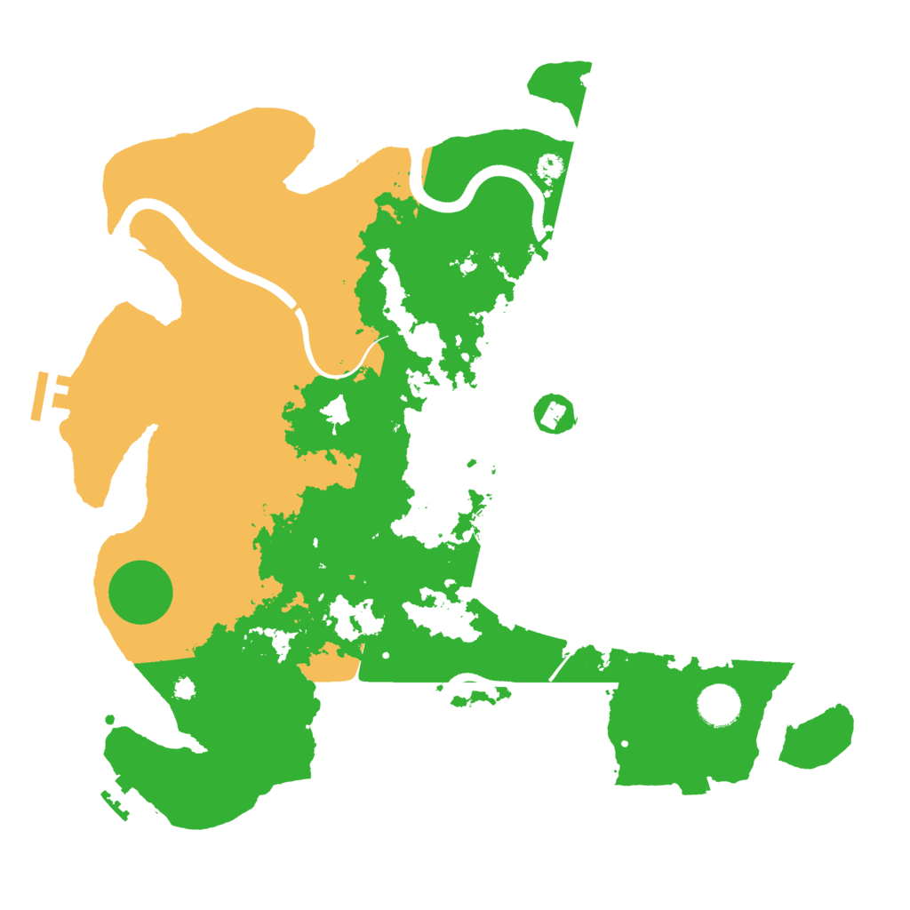 Biome Rust Map: Procedural Map, Size: 3750, Seed: 605440