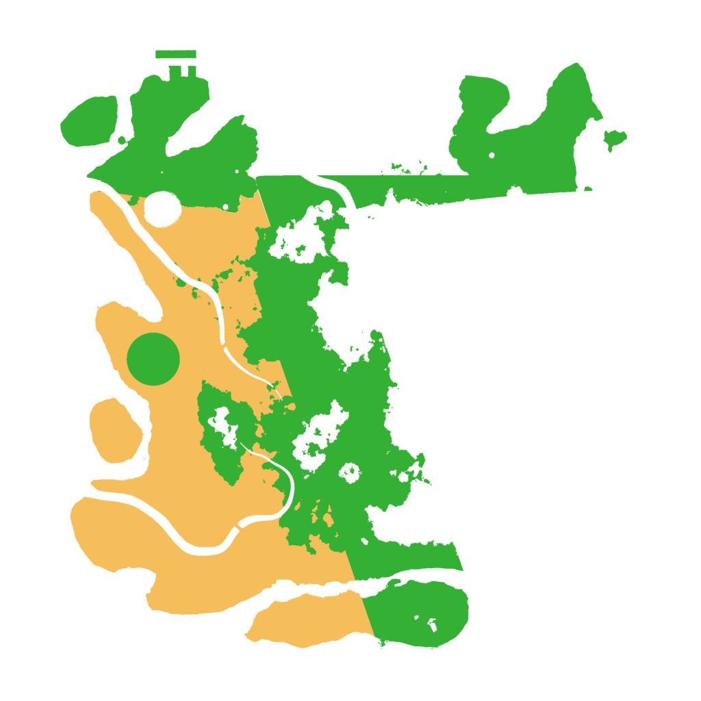 Biome Rust Map: Procedural Map, Size: 3500, Seed: 25230056