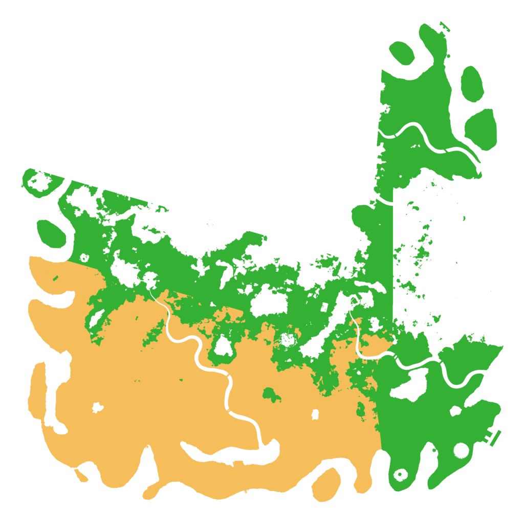 Biome Rust Map: Procedural Map, Size: 6000, Seed: 2092732504