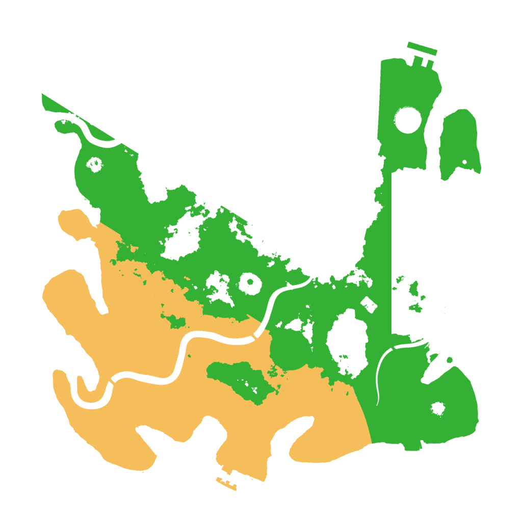 Biome Rust Map: Procedural Map, Size: 3500, Seed: 595955992