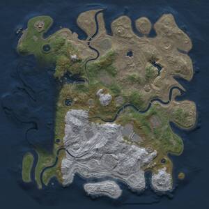 Thumbnail Rust Map: Procedural Map, Size: 4250, Seed: 1369670195, 16 Monuments