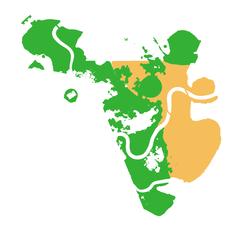 Biome Rust Map: Procedural Map, Size: 3000, Seed: 51300