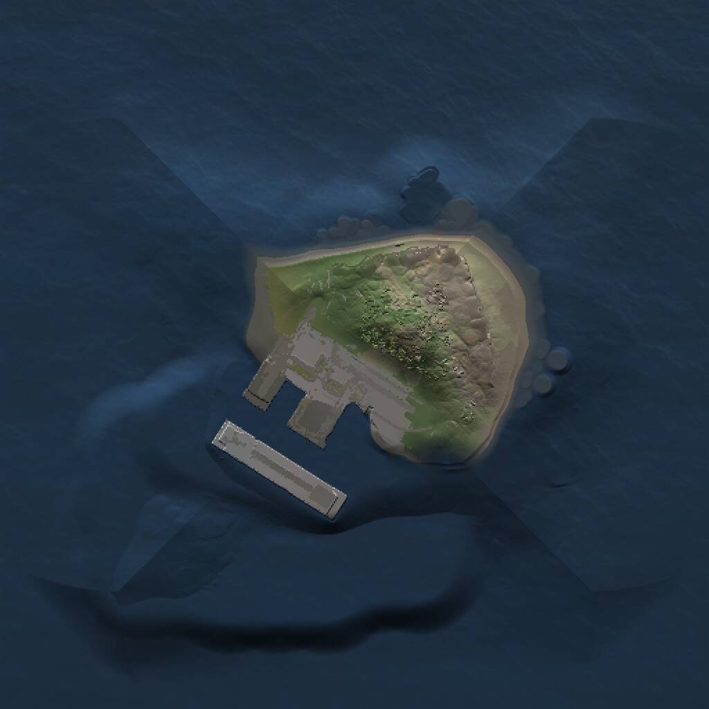 Rust Map: Procedural Map, Size: 1000, Seed: 324, 2 Monuments