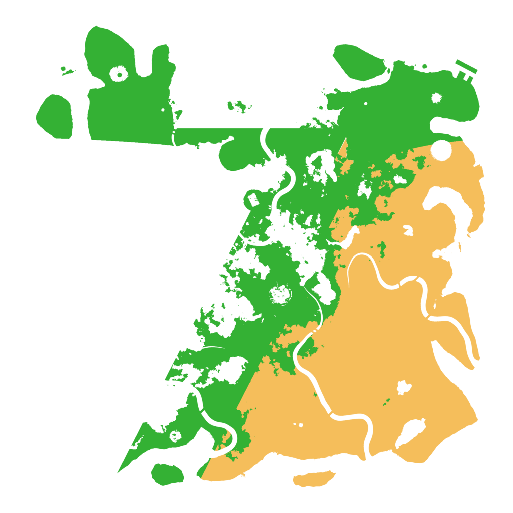 Biome Rust Map: Procedural Map, Size: 4500, Seed: 88060636