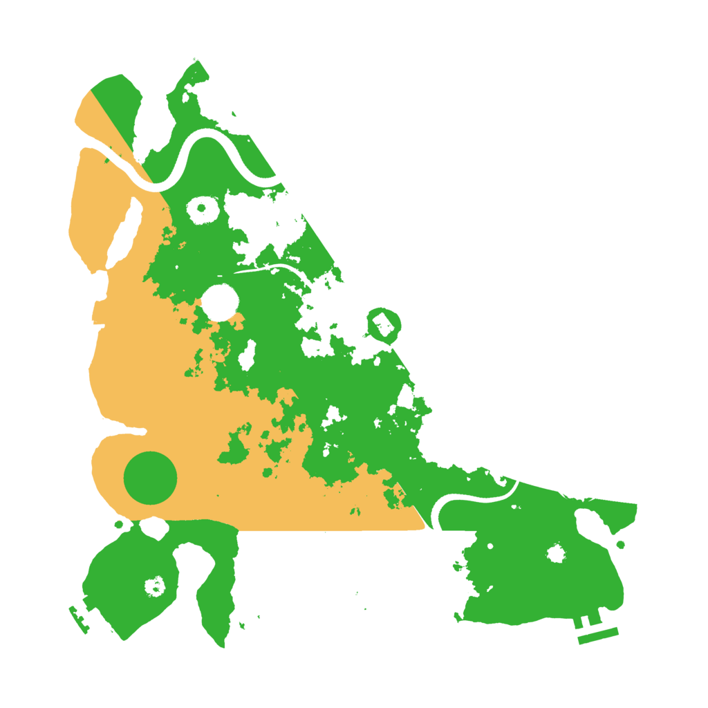 Biome Rust Map: Procedural Map, Size: 3500, Seed: 1275240001