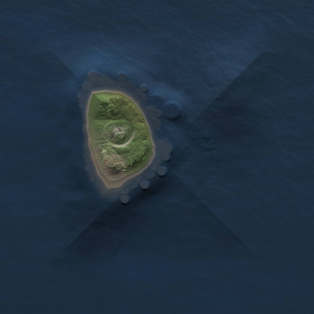 Rust Map: Procedural Map, Size: 1000, Seed: 1610927741, 1 Monuments