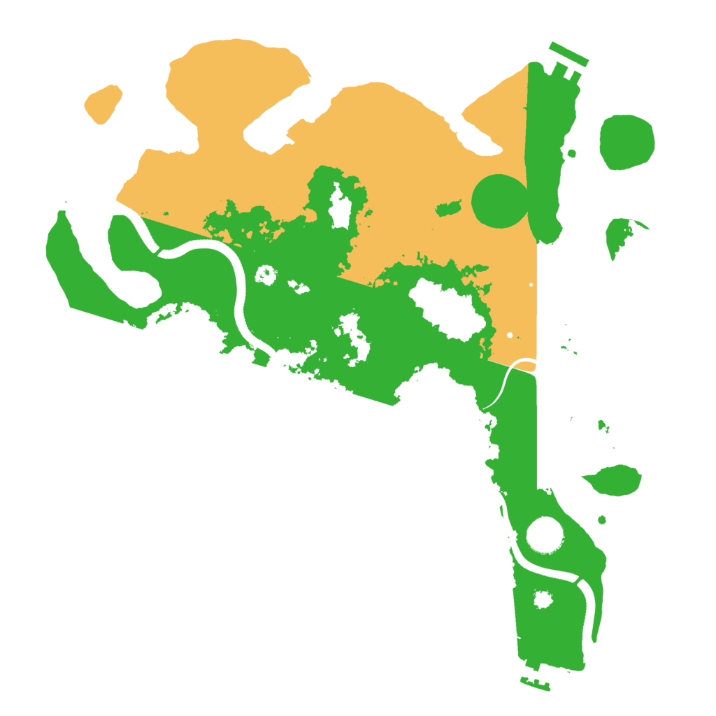 Biome Rust Map: Procedural Map, Size: 3500, Seed: 44502