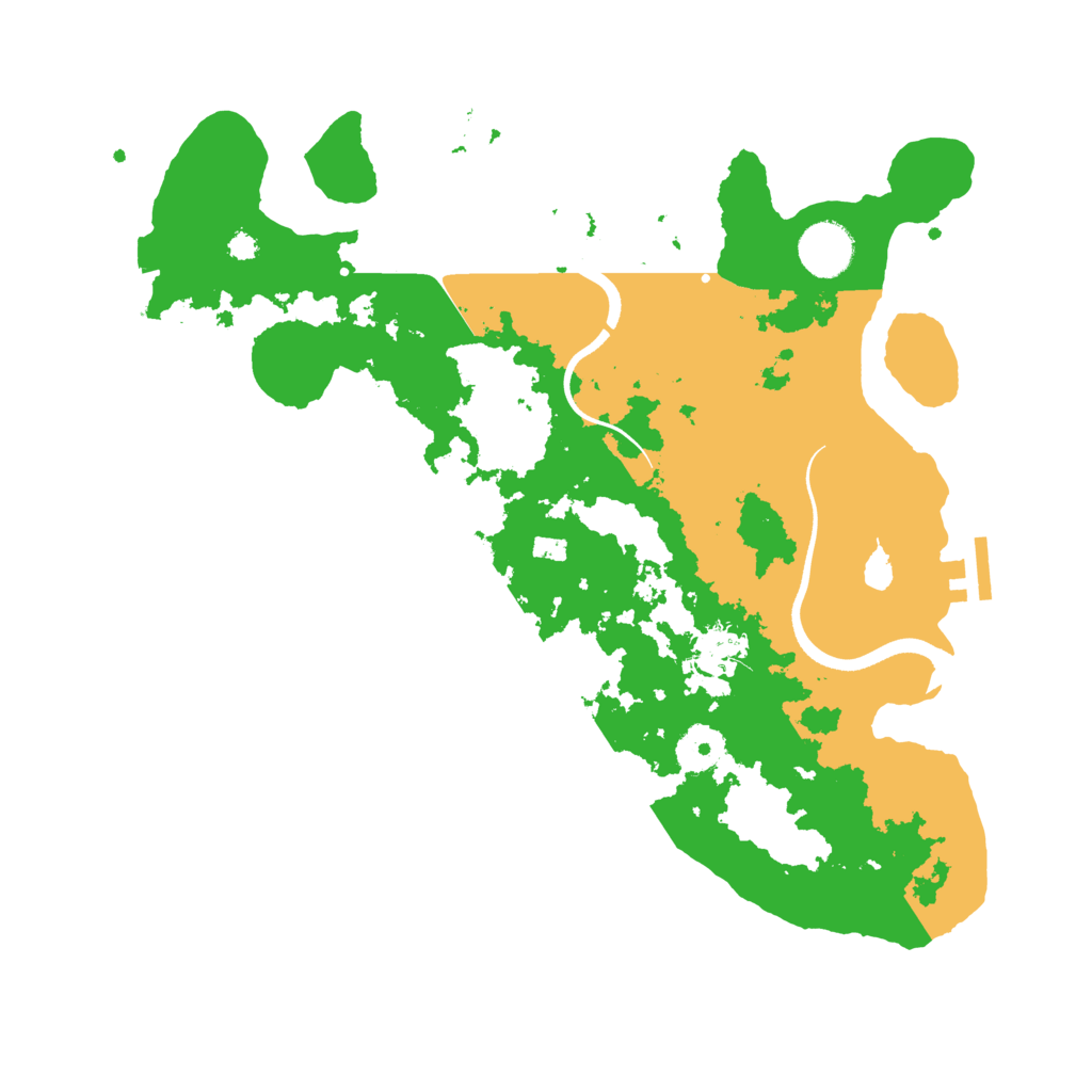 Biome Rust Map: Procedural Map, Size: 3500, Seed: 41892