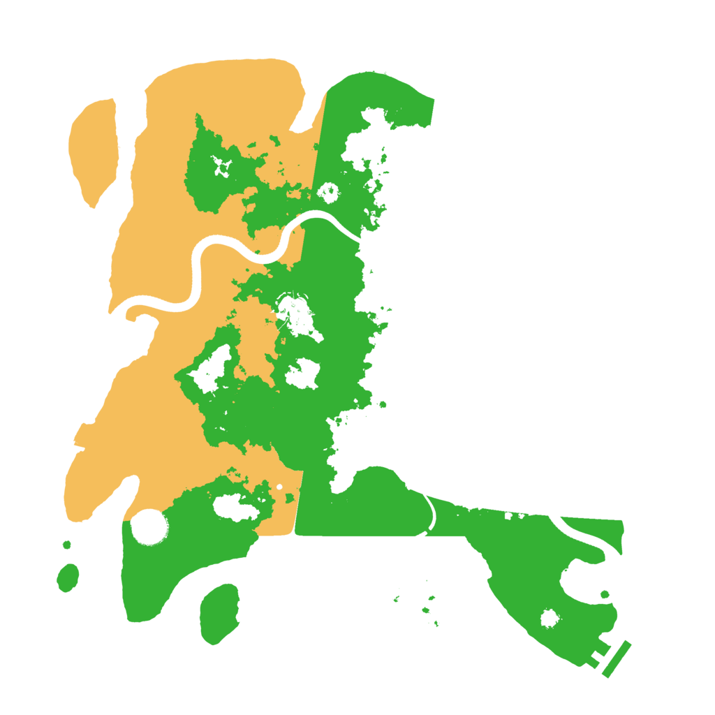 Biome Rust Map: Procedural Map, Size: 3500, Seed: 937729934