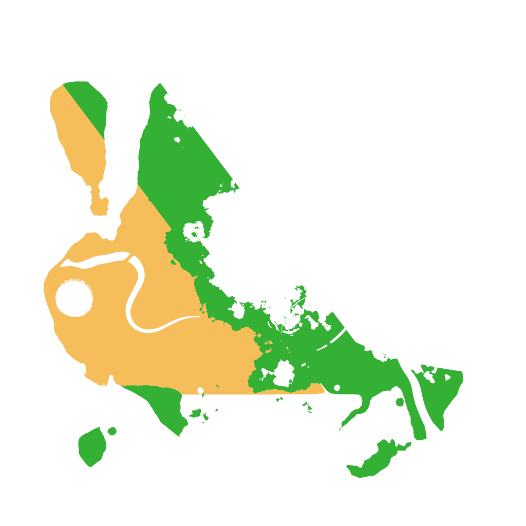 Biome Rust Map: Procedural Map, Size: 2500, Seed: 380313477