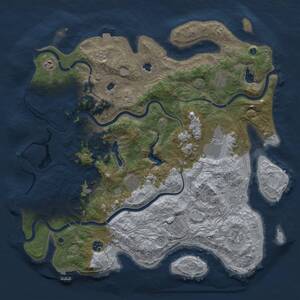 Thumbnail Rust Map: Procedural Map, Size: 4500, Seed: 1952083955, 15 Monuments