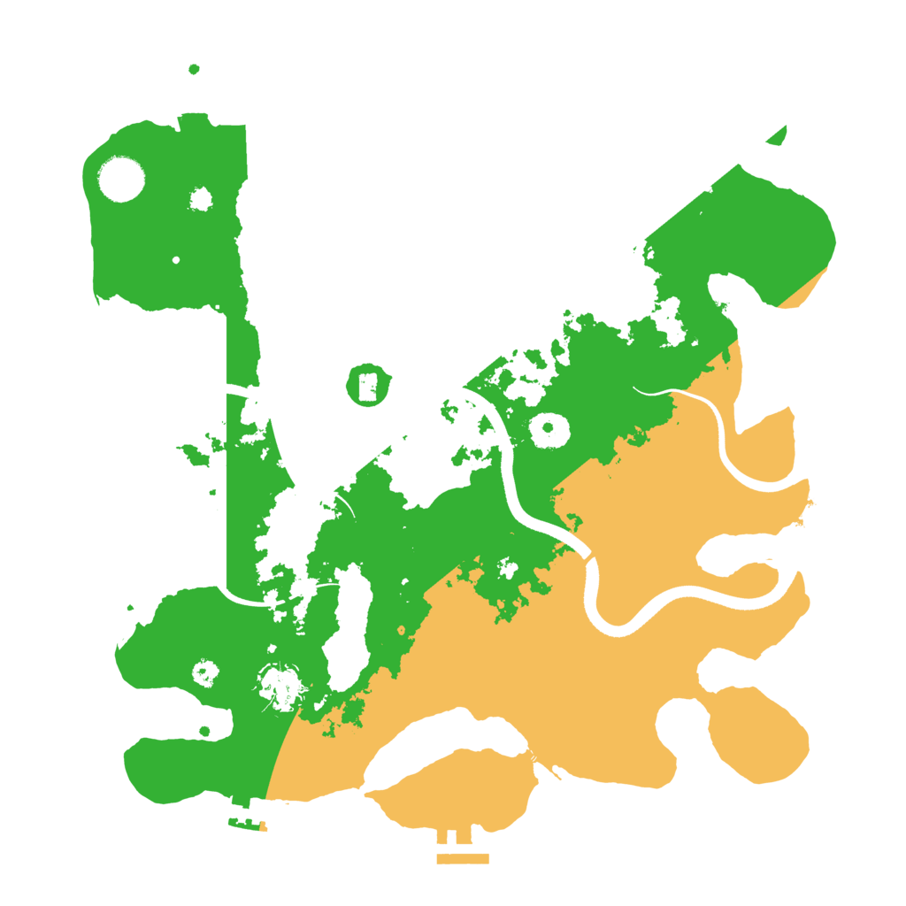 Biome Rust Map: Procedural Map, Size: 3500, Seed: 1833279134