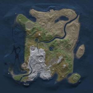 Thumbnail Rust Map: Procedural Map, Size: 3000, Seed: 94590, 11 Monuments