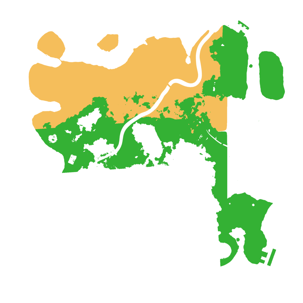 Biome Rust Map: Procedural Map, Size: 3500, Seed: 71220855