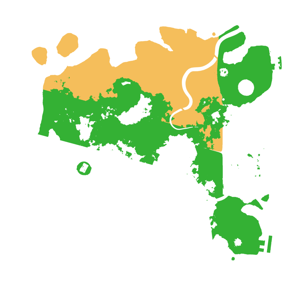 Biome Rust Map: Procedural Map, Size: 3500, Seed: 1988204852