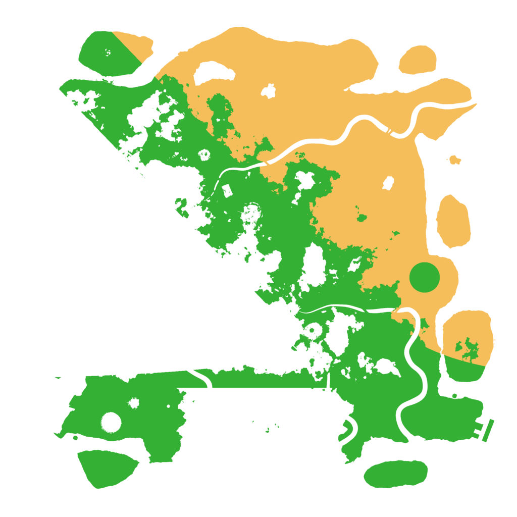 Biome Rust Map: Procedural Map, Size: 4500, Seed: 486322374