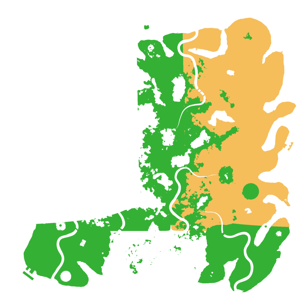 Biome Rust Map: Procedural Map, Size: 5000, Seed: 72223431