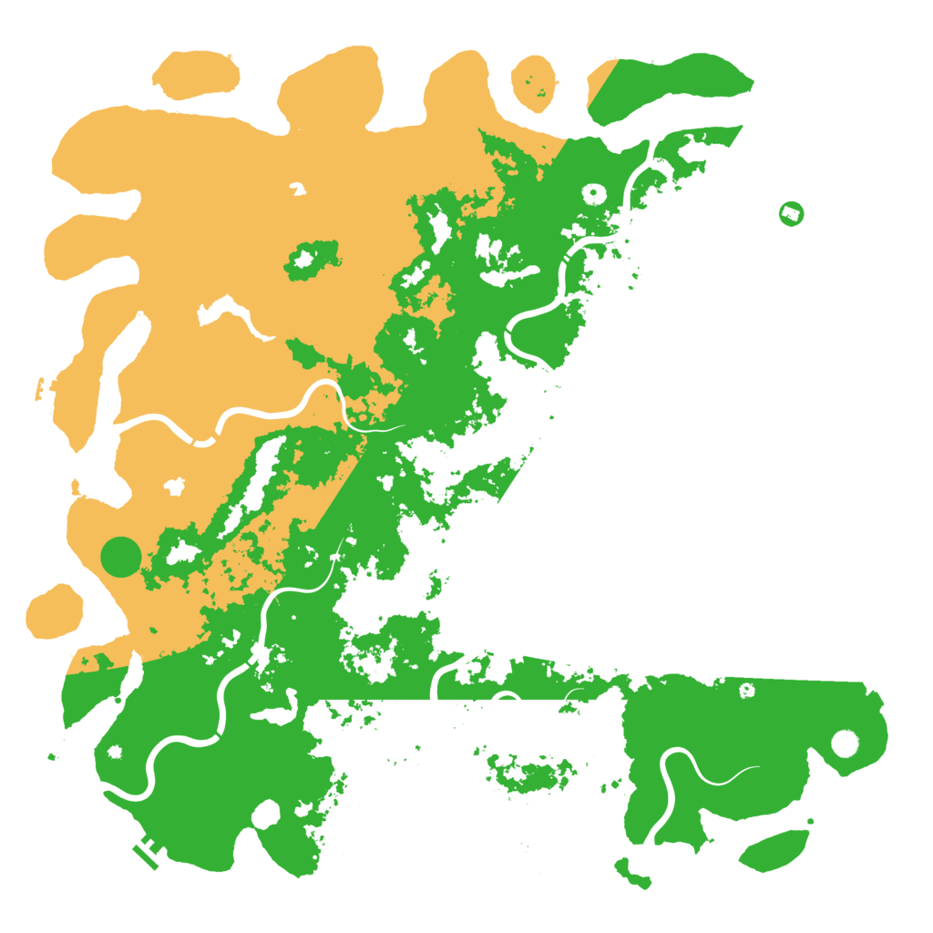 Biome Rust Map: Procedural Map, Size: 6000, Seed: 400783309