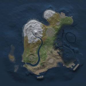 Thumbnail Rust Map: Procedural Map, Size: 2200, Seed: 466506137, 6 Monuments