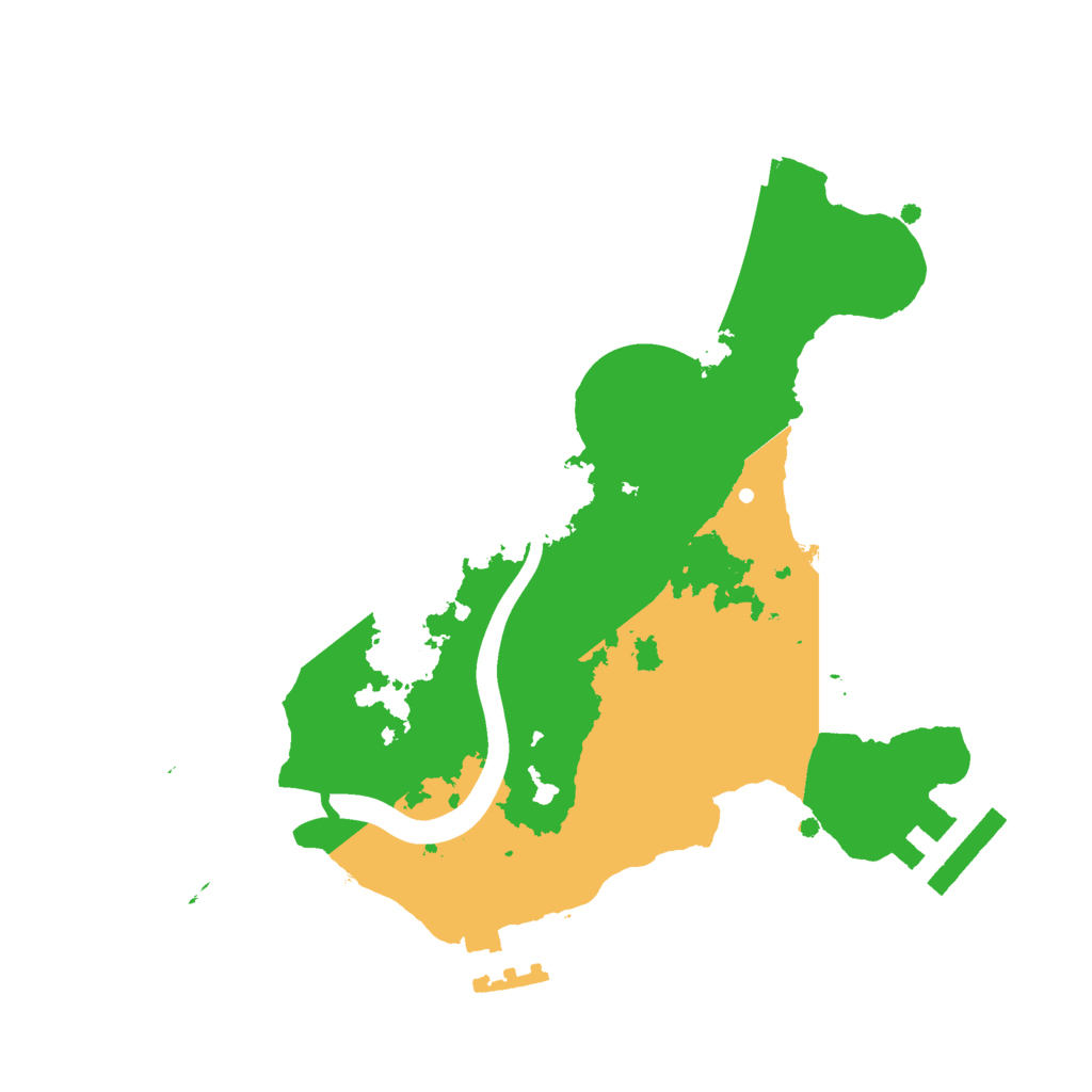 Biome Rust Map: Procedural Map, Size: 2200, Seed: 466506137