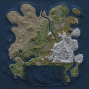 Thumbnail Rust Map: Procedural Map, Size: 3800, Seed: 373670419, 16 Monuments