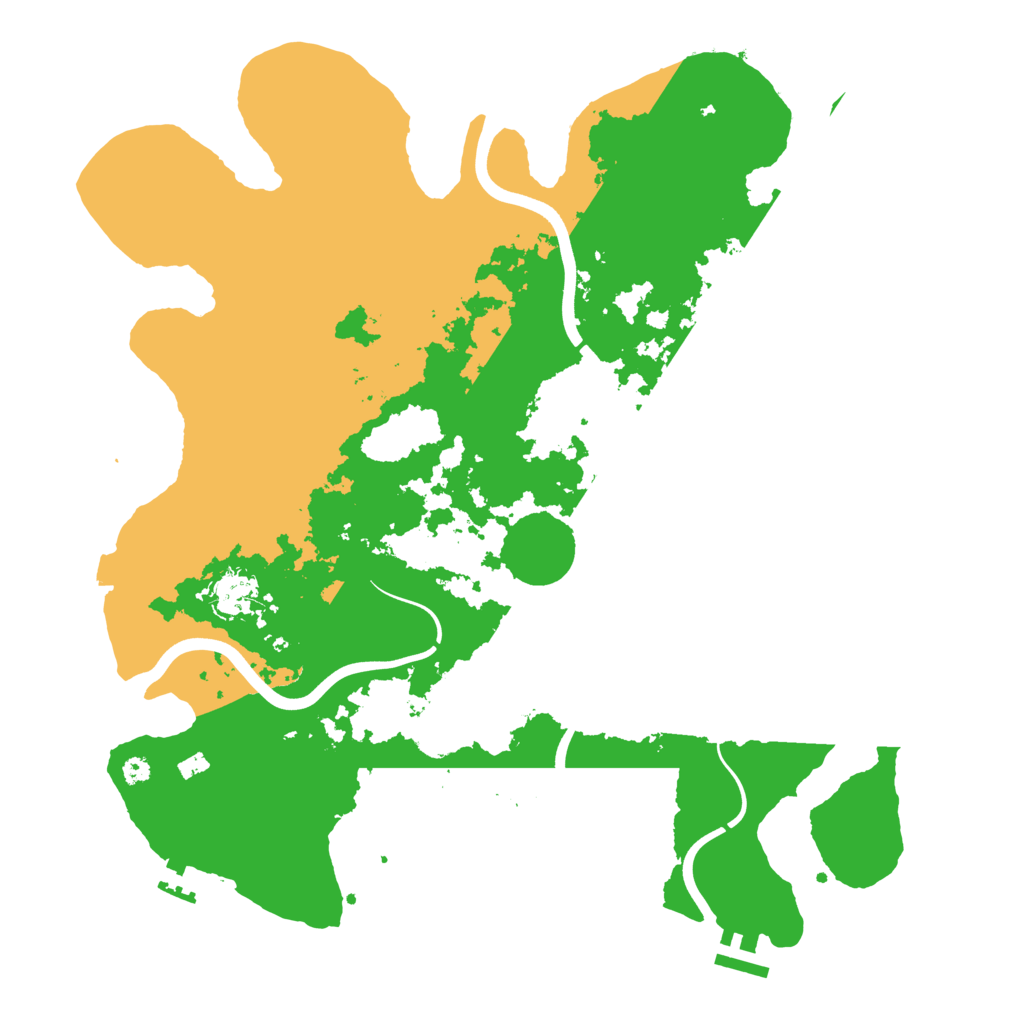 Biome Rust Map: Procedural Map, Size: 3800, Seed: 373670419