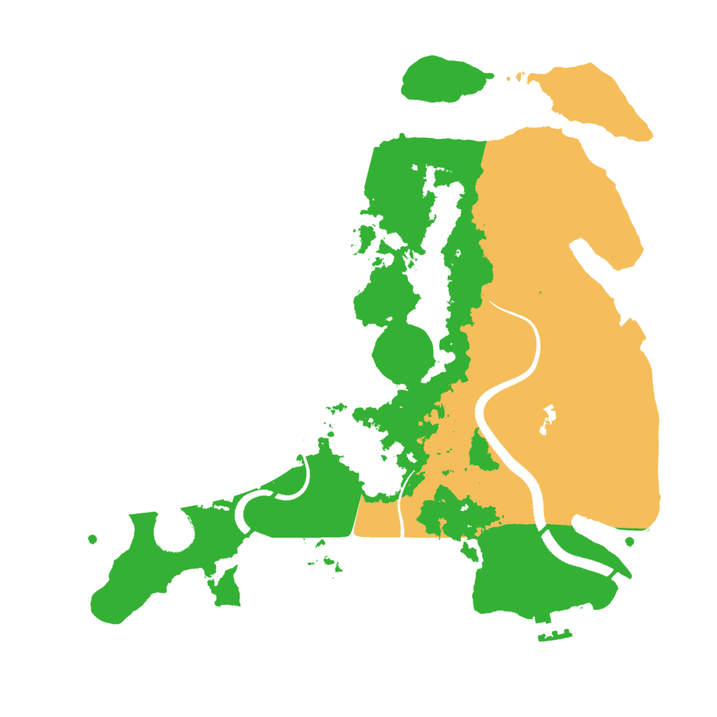 Biome Rust Map: Procedural Map, Size: 3200, Seed: 69238365