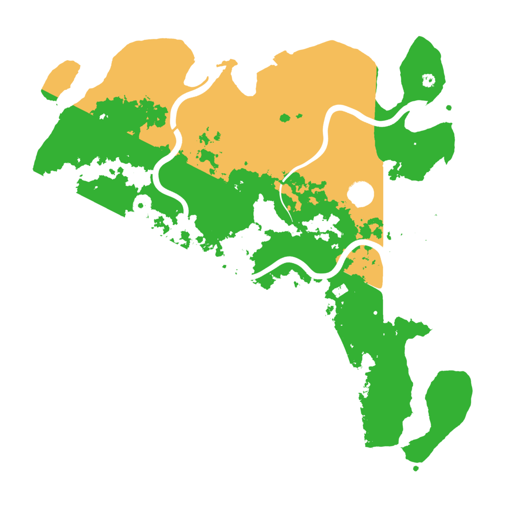 Biome Rust Map: Procedural Map, Size: 3800, Seed: 12626
