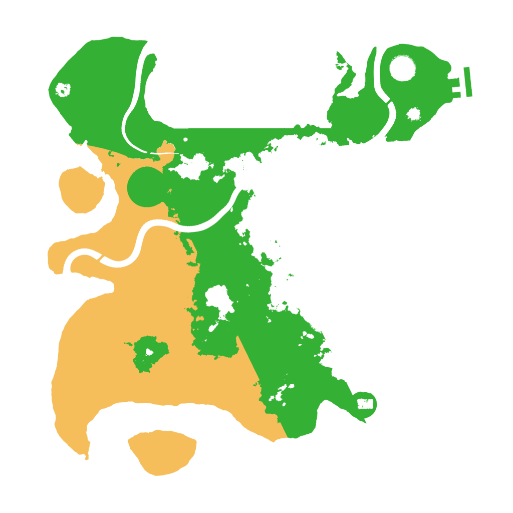 Biome Rust Map: Procedural Map, Size: 3500, Seed: 42203