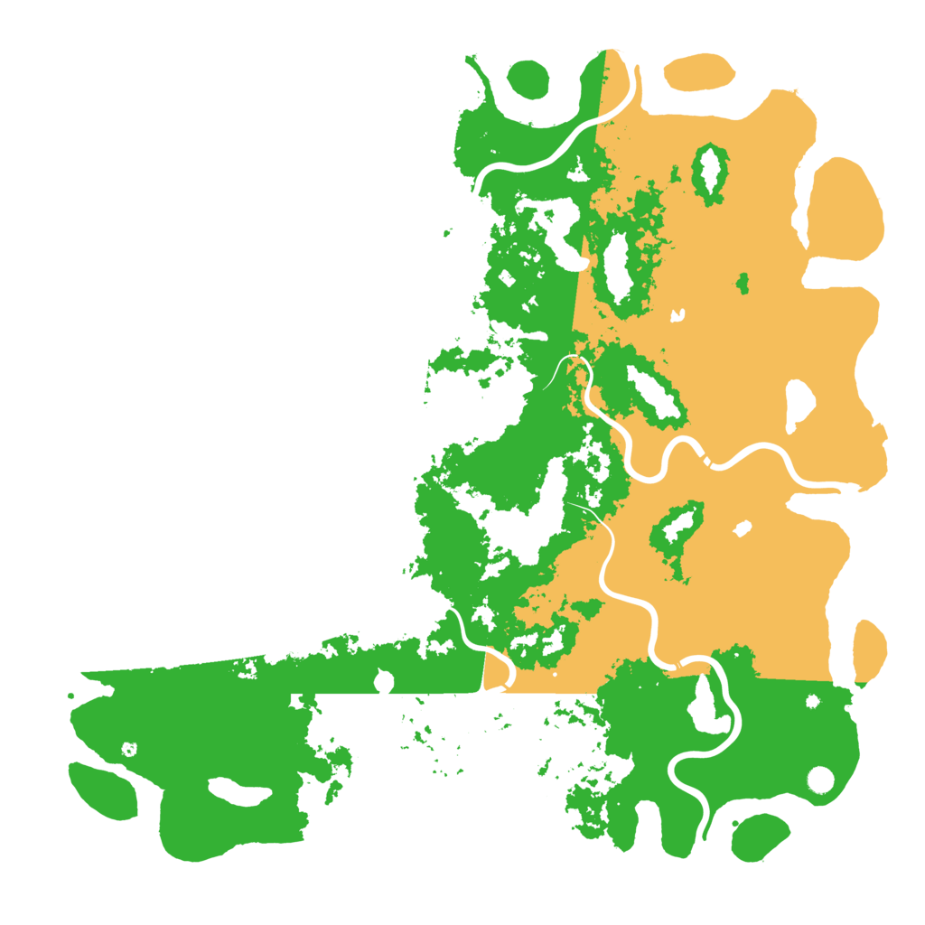 Biome Rust Map: Procedural Map, Size: 6000, Seed: 2054596001
