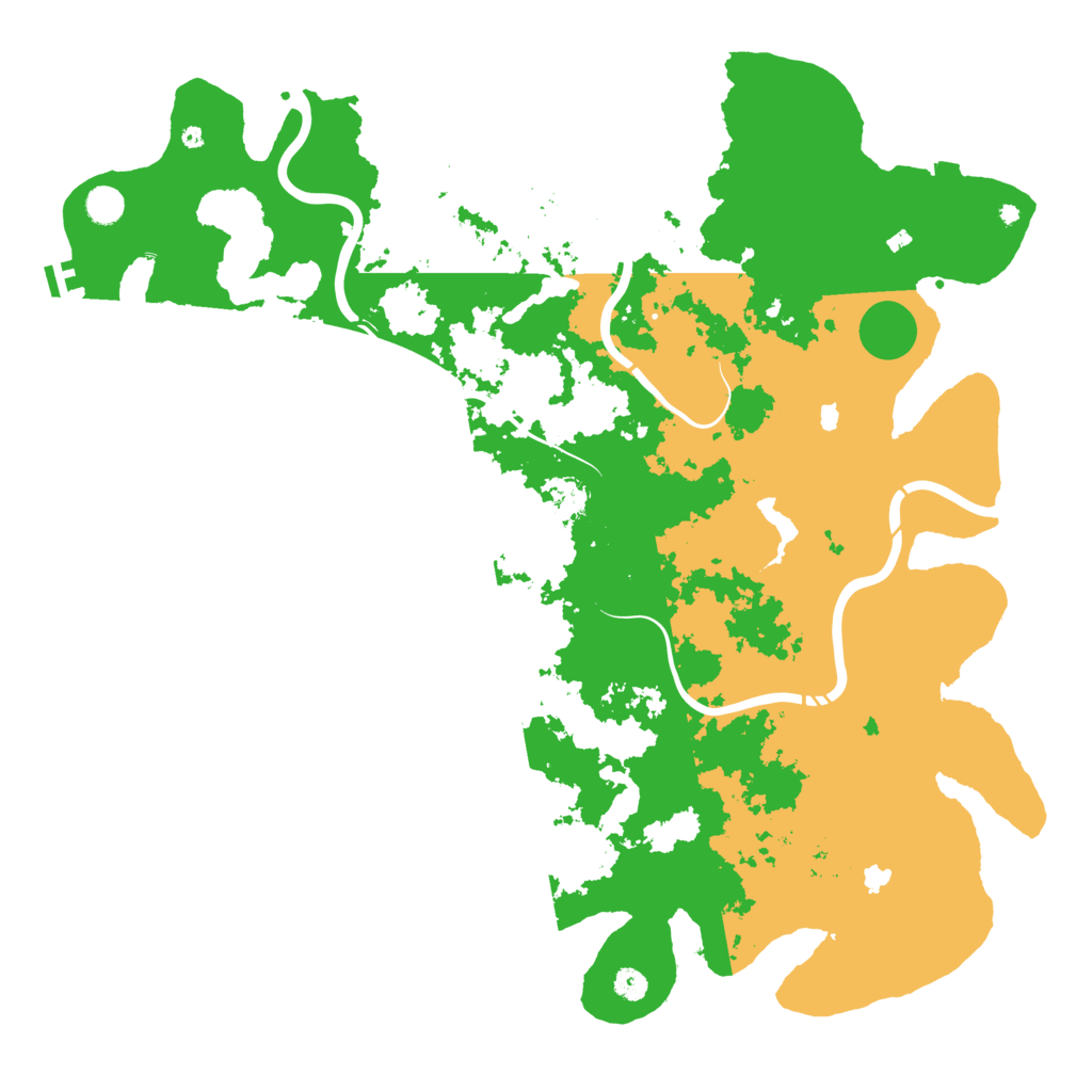 Biome Rust Map: Procedural Map, Size: 5000, Seed: 1208999380