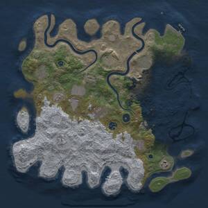 Thumbnail Rust Map: Procedural Map, Size: 3900, Seed: 1112762054, 16 Monuments