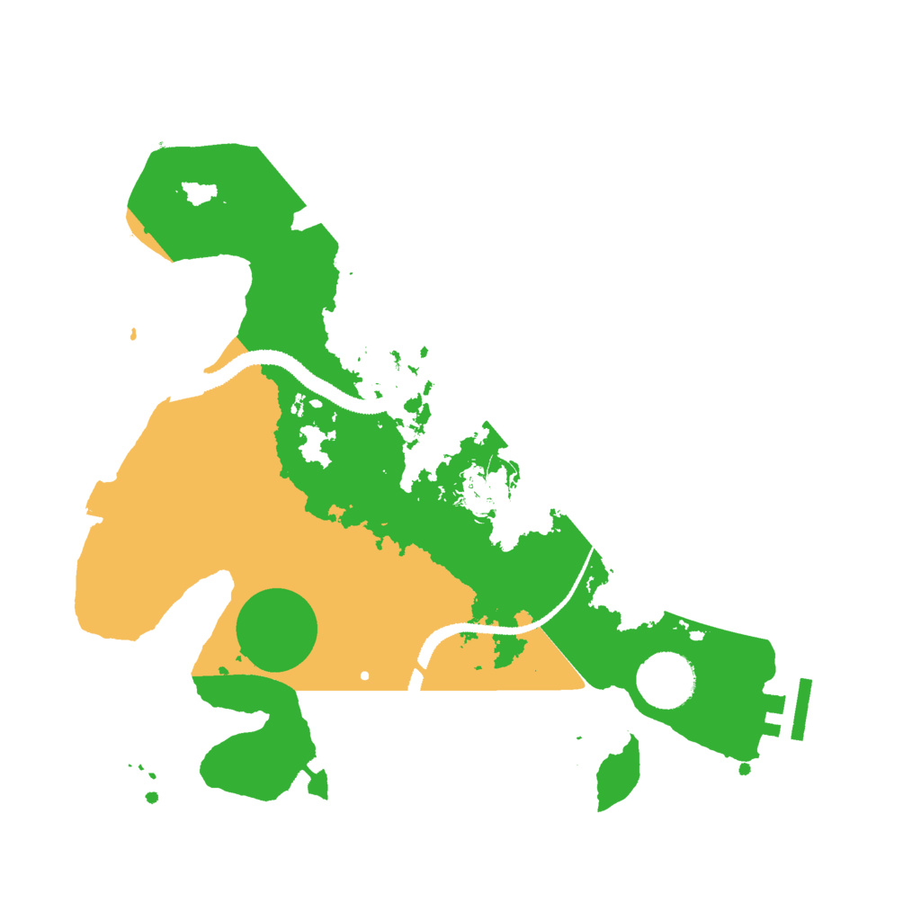 Biome Rust Map: Procedural Map, Size: 3000, Seed: 1360807242