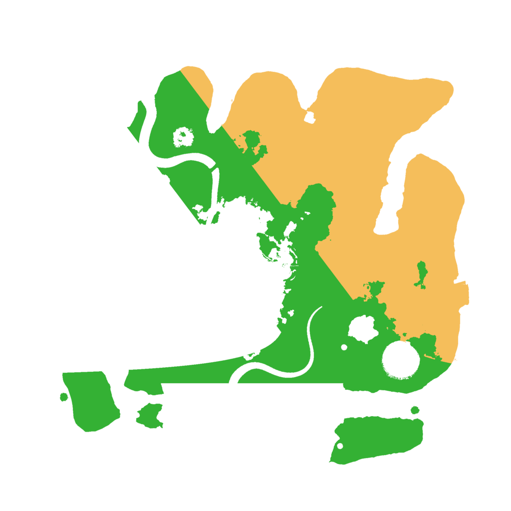 Biome Rust Map: Procedural Map, Size: 2500, Seed: 966192