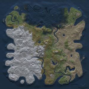 Thumbnail Rust Map: Procedural Map, Size: 5000, Seed: 1781265675, 17 Monuments