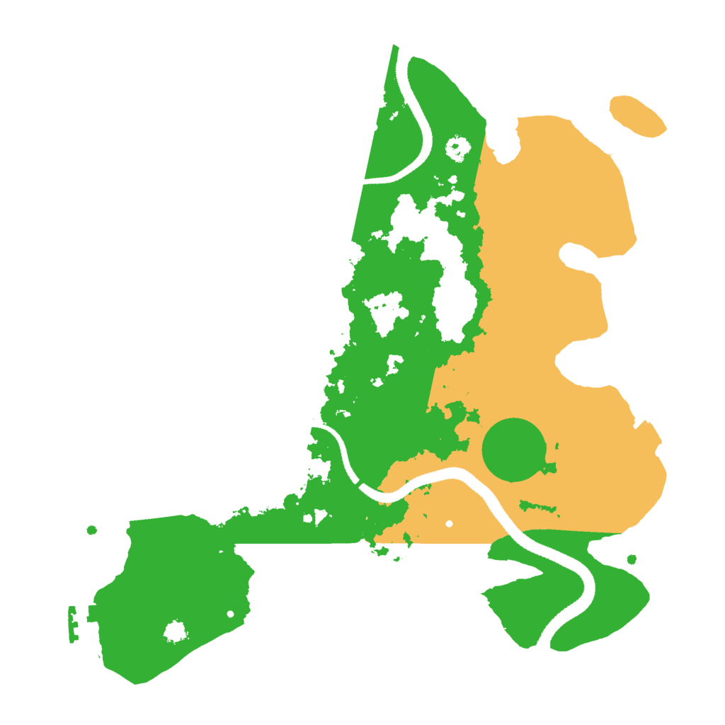 Biome Rust Map: Procedural Map, Size: 3000, Seed: 1500733355