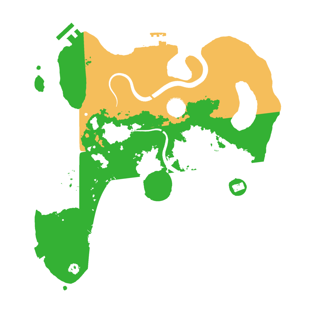 Biome Rust Map: Procedural Map, Size: 3000, Seed: 5709