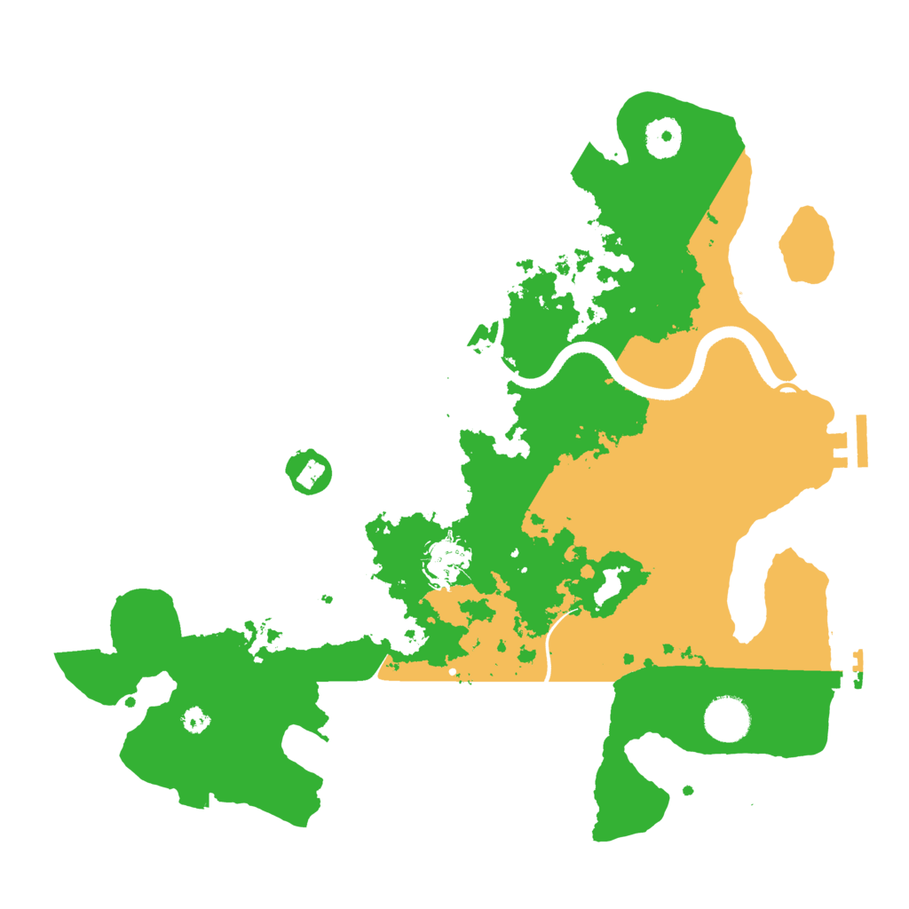 Biome Rust Map: Procedural Map, Size: 3500, Seed: 406008