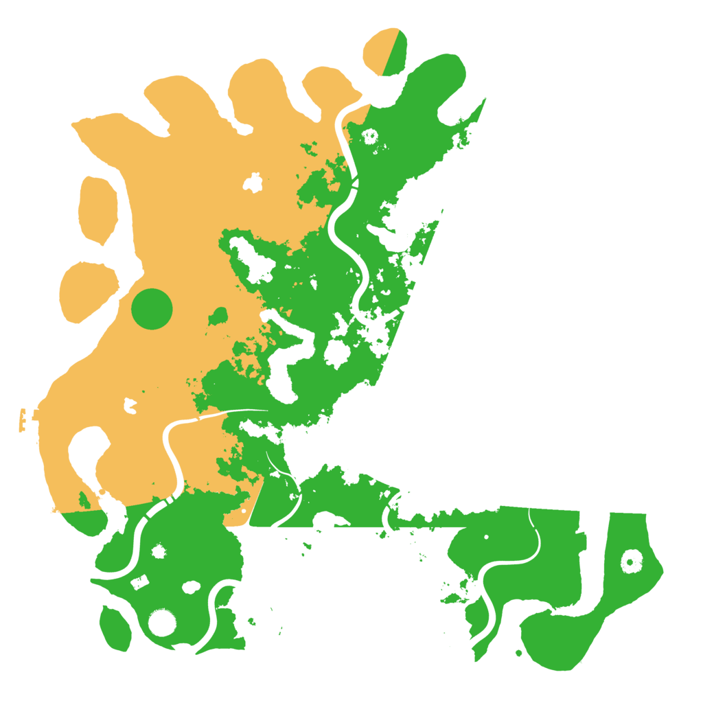 Biome Rust Map: Procedural Map, Size: 4500, Seed: 199921628