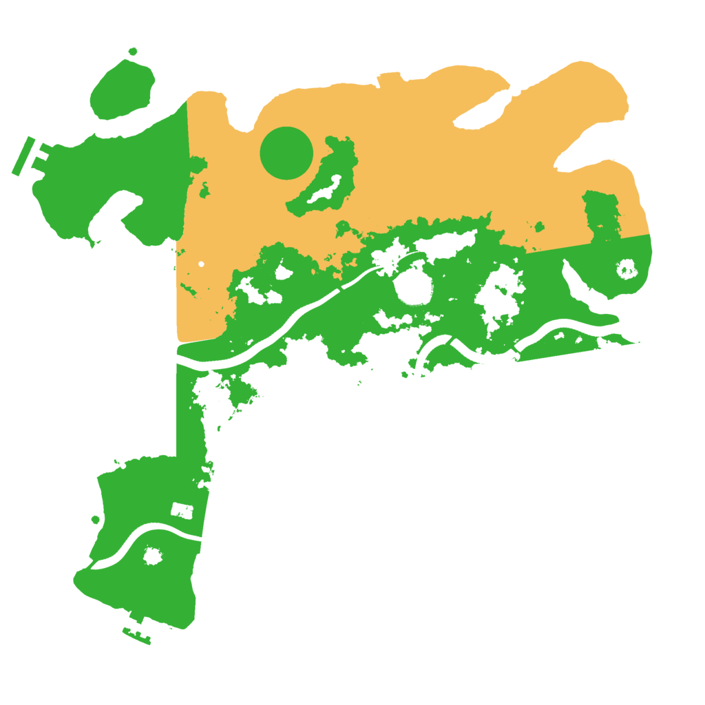 Biome Rust Map: Procedural Map, Size: 3500, Seed: 94194650