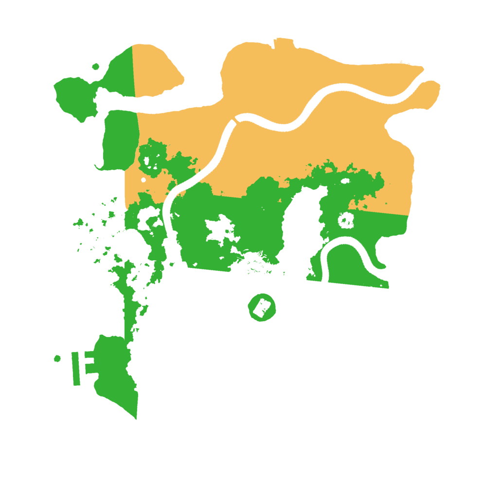 Biome Rust Map: Procedural Map, Size: 3000, Seed: 1166852728