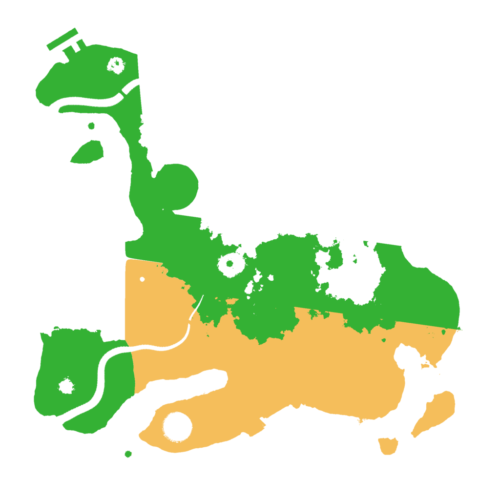 Biome Rust Map: Procedural Map, Size: 3000, Seed: 8015923