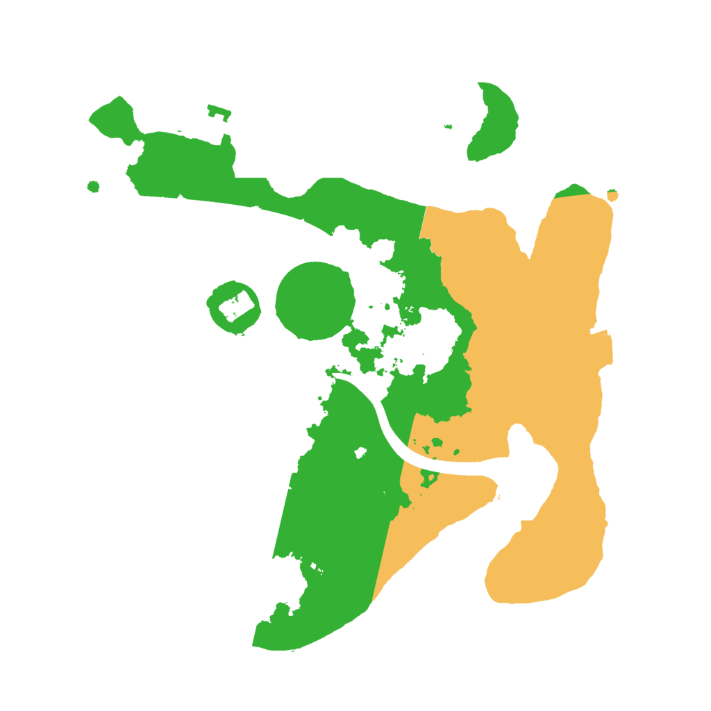 Biome Rust Map: Procedural Map, Size: 2400, Seed: 159676