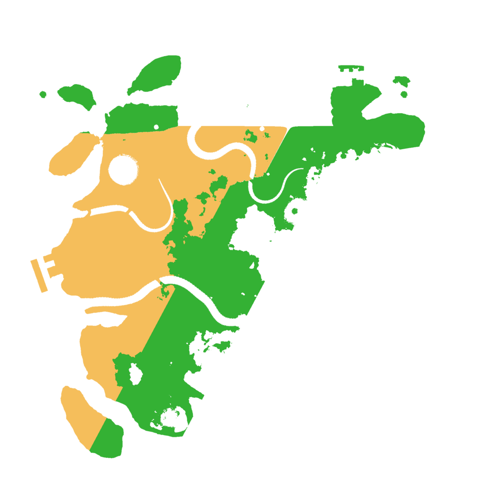 Biome Rust Map: Procedural Map, Size: 3000, Seed: 304449706