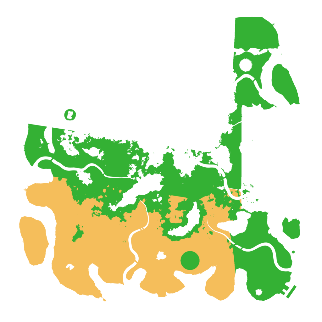 Biome Rust Map: Procedural Map, Size: 4500, Seed: 272031368