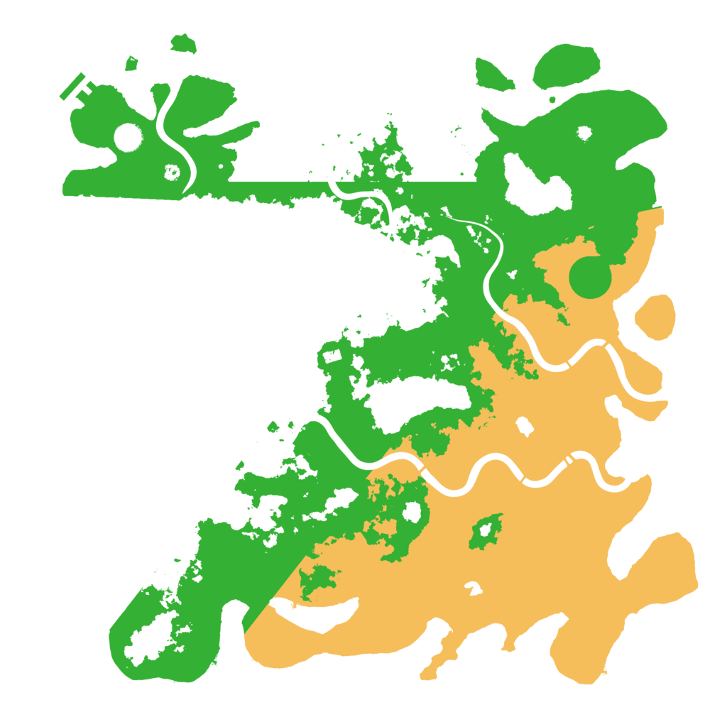 Biome Rust Map: Procedural Map, Size: 4500, Seed: 8939624