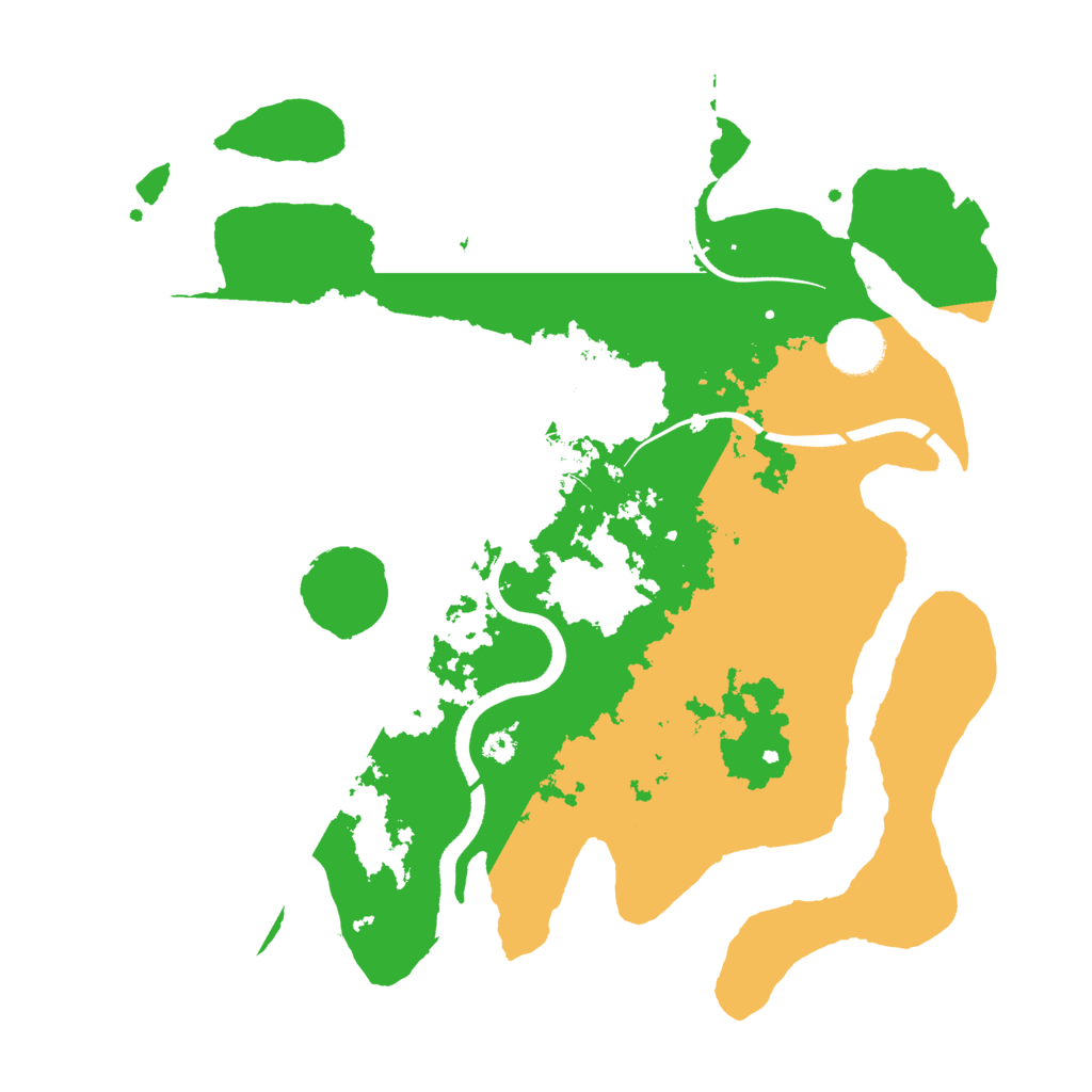 Biome Rust Map: Procedural Map, Size: 3500, Seed: 54598
