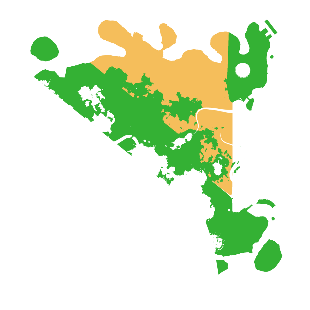 Biome Rust Map: Procedural Map, Size: 3700, Seed: 47330502