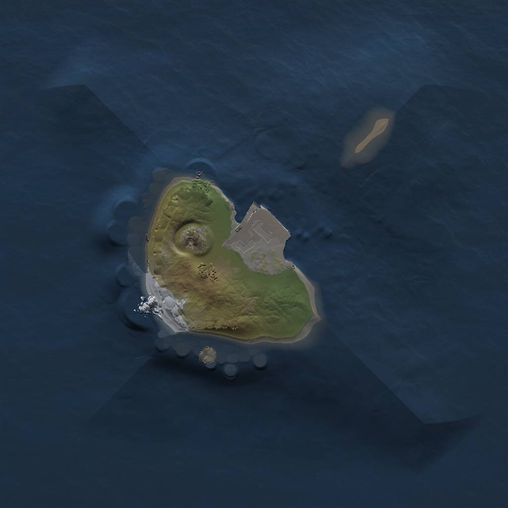Rust Map: Procedural Map, Size: 1200, Seed: 1876767, 1 Monuments