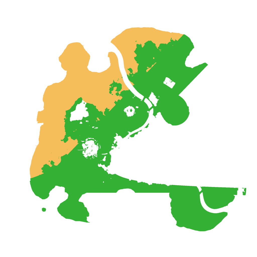 Biome Rust Map: Procedural Map, Size: 2500, Seed: 19917771